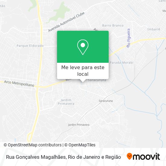 Rua Gonçalves Magalhães mapa