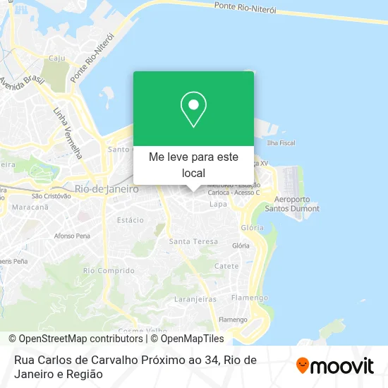 Rua Carlos de Carvalho Próximo ao 34 mapa