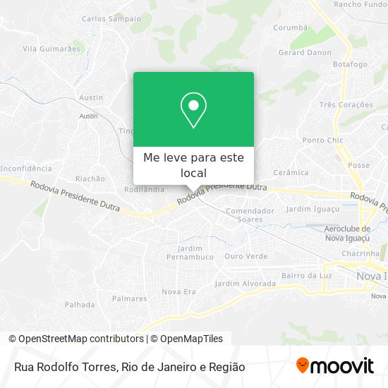Rua Rodolfo Torres mapa