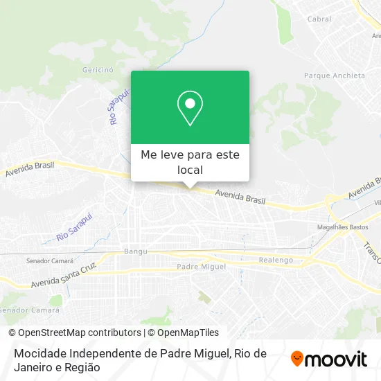 Mocidade Independente de Padre Miguel mapa