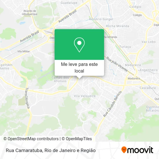 Rua Camaratuba mapa