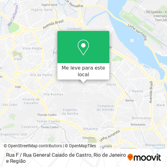 Rua F / Rua General Caiado de Castro mapa