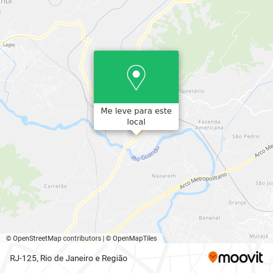 RJ-125 mapa