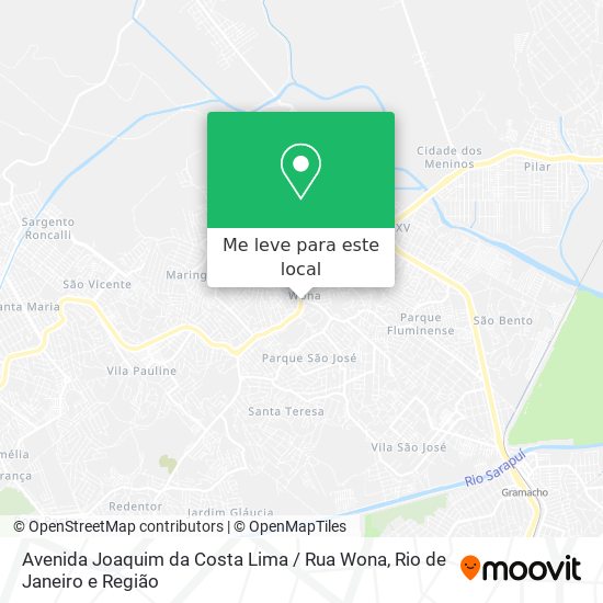 Avenida Joaquim da Costa Lima / Rua Wona mapa