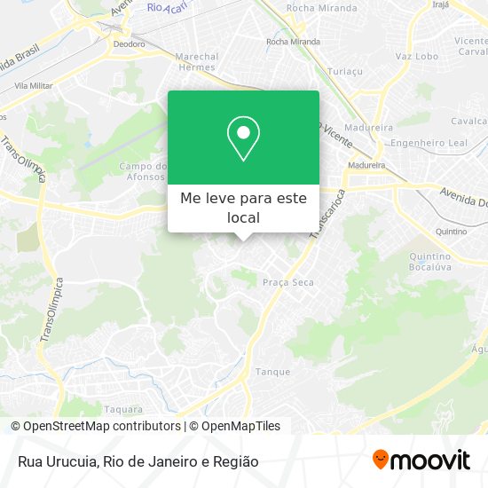 Rua Urucuia mapa
