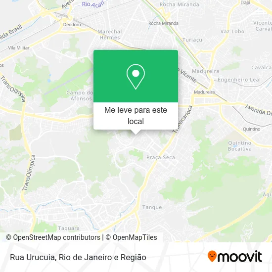 Rua Urucuia mapa