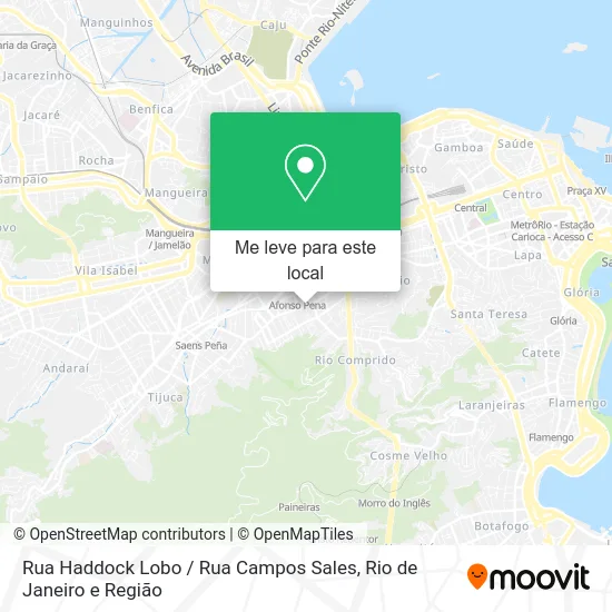 Rua Haddock Lobo / Rua Campos Sales mapa