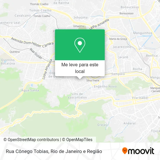 Rua Cônego Tobias mapa