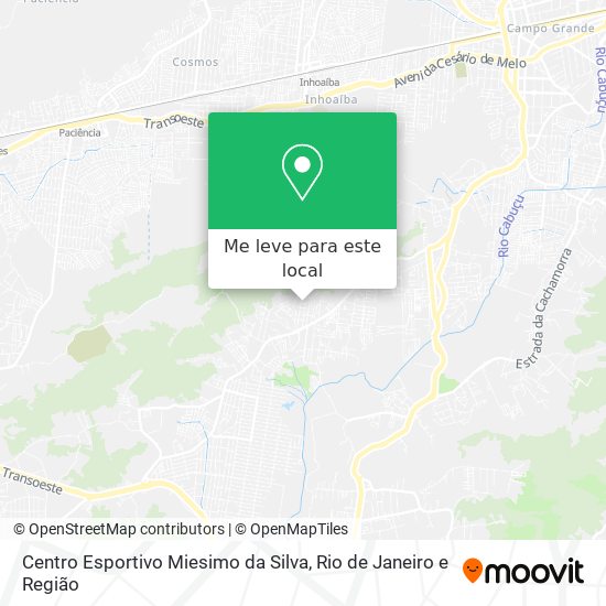 Centro Esportivo Miesimo da Silva mapa