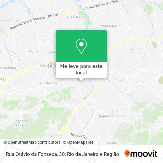 Rua Otávio da Fonseca, 30 mapa