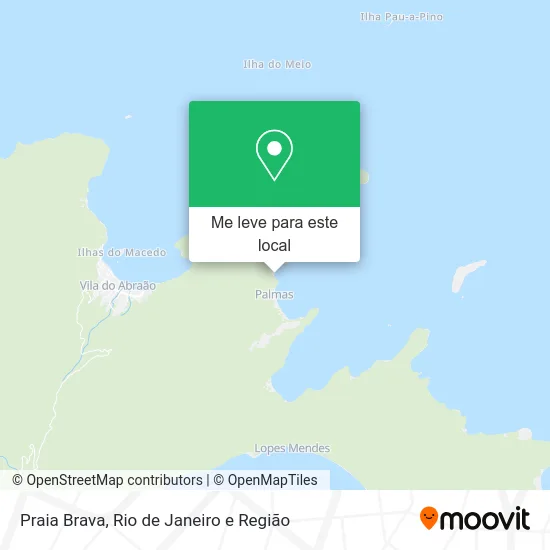 Praia Brava mapa