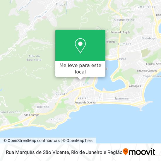 Rua Marquês de São Vicente mapa
