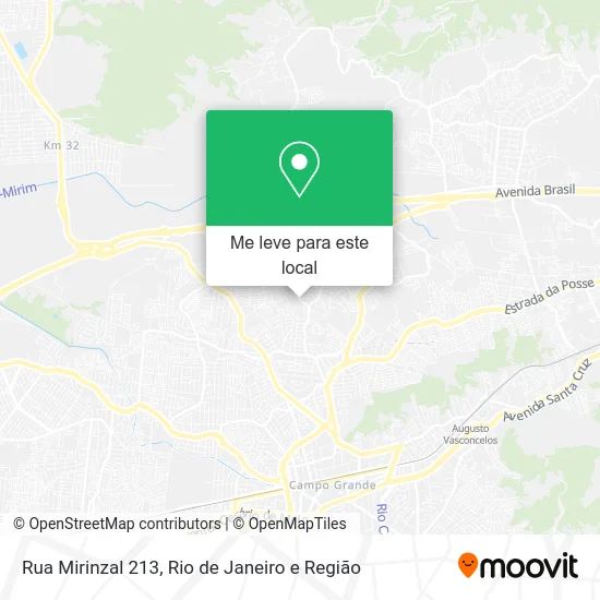 Rua Mirinzal 213 mapa