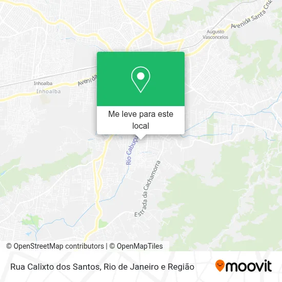 Rua Calixto dos Santos mapa