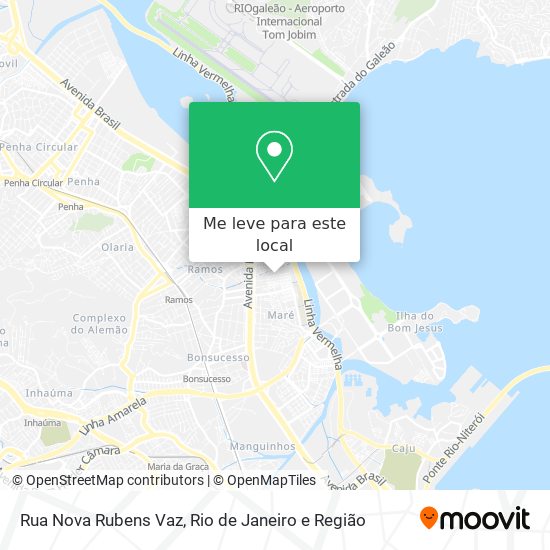 Rua Nova Rubens Vaz mapa