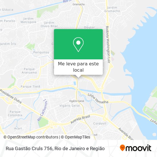 Rua Gastão Cruls 756 mapa