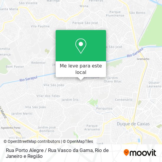 Rua Porto Alegre / Rua Vasco da Gama mapa