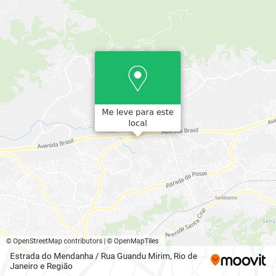 Estrada do Mendanha / Rua Guandu Mirim mapa