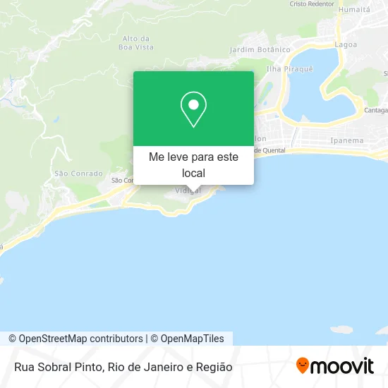 Rua Sobral Pinto mapa