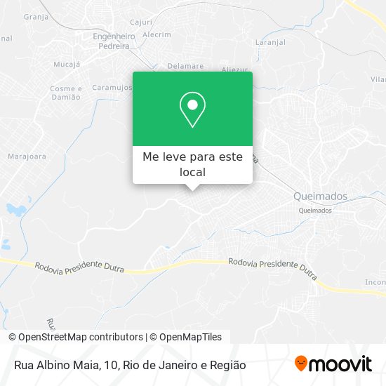 Rua Albino Maia, 10 mapa