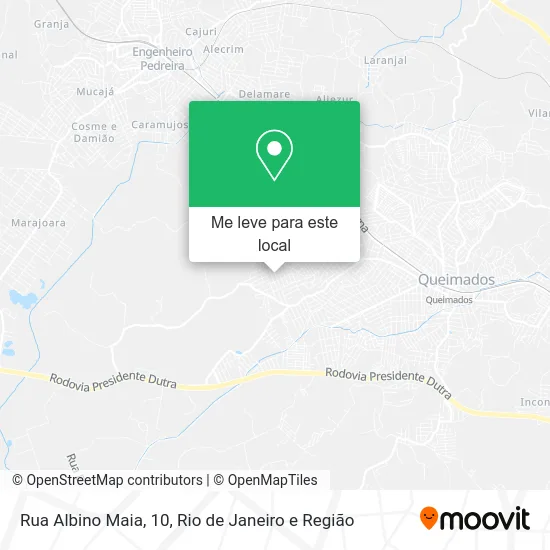 Rua Albino Maia, 10 mapa