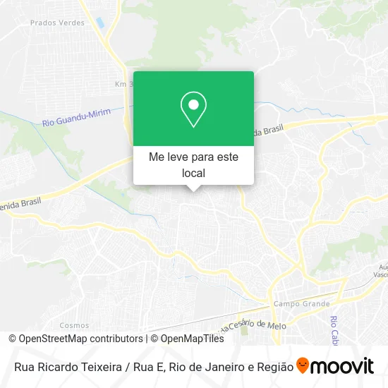 Rua Ricardo Teixeira / Rua E mapa