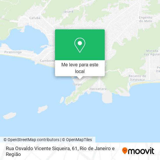 Rua Osvaldo Vicente Siqueira, 61 mapa