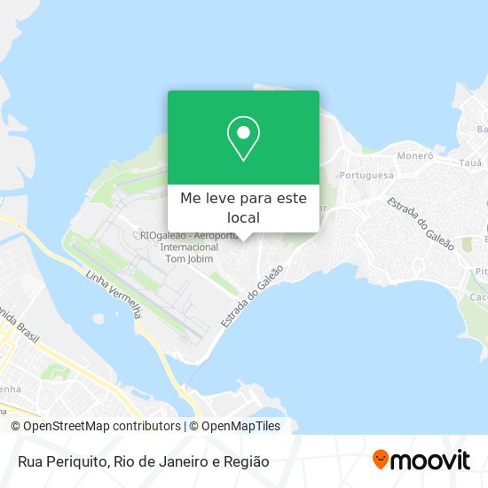 Rua Periquito mapa