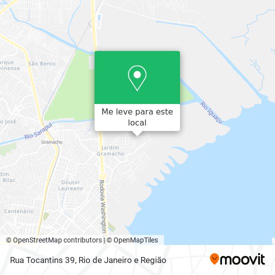 Rua Tocantins 39 mapa