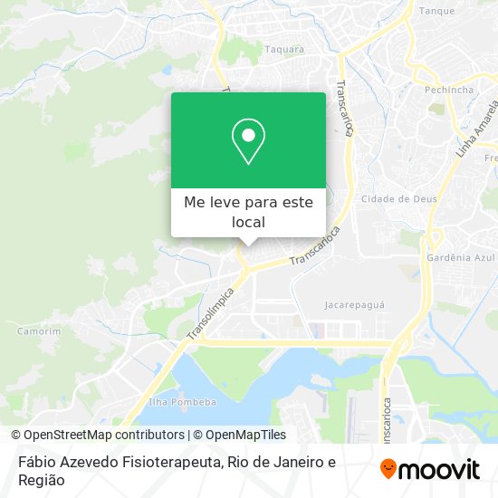 Fábio Azevedo Fisioterapeuta mapa