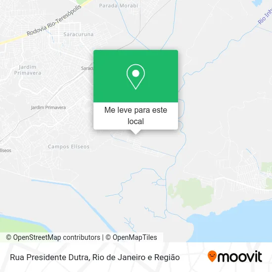 Rua Presidente Dutra mapa
