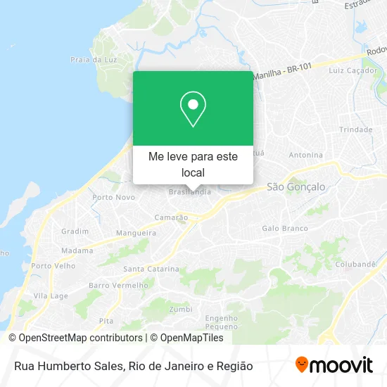 Rua Humberto Sales mapa