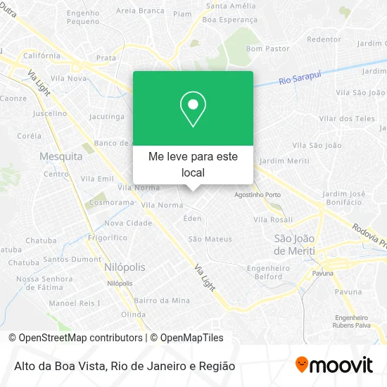 Alto da Boa Vista mapa