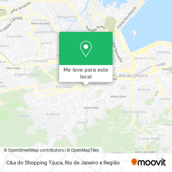 C&a do Shopping Tijuca mapa