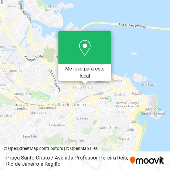 Praça Santo Cristo / Avenida Professor Pereira Reis mapa
