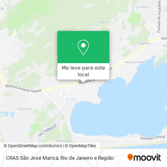 CRAS São José Maricá mapa