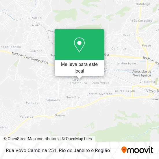Rua Vovo Cambina 251 mapa