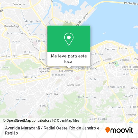 Avenida Maracanã / Radial Oeste mapa