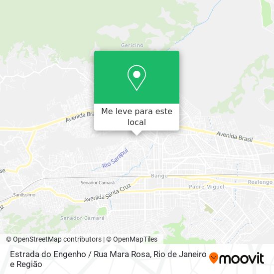 Estrada do Engenho / Rua Mara Rosa mapa