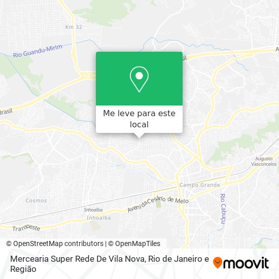 Mercearia Super Rede De Vila Nova mapa