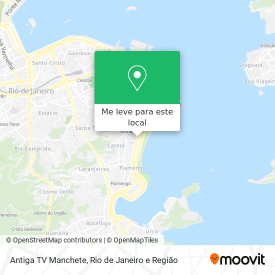 Antiga TV Manchete mapa