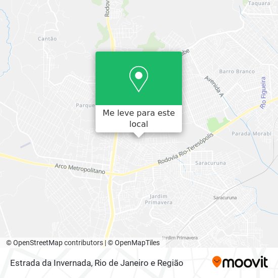 Estrada da Invernada mapa