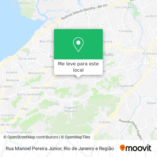 Rua Manoel Pereira Júnior mapa