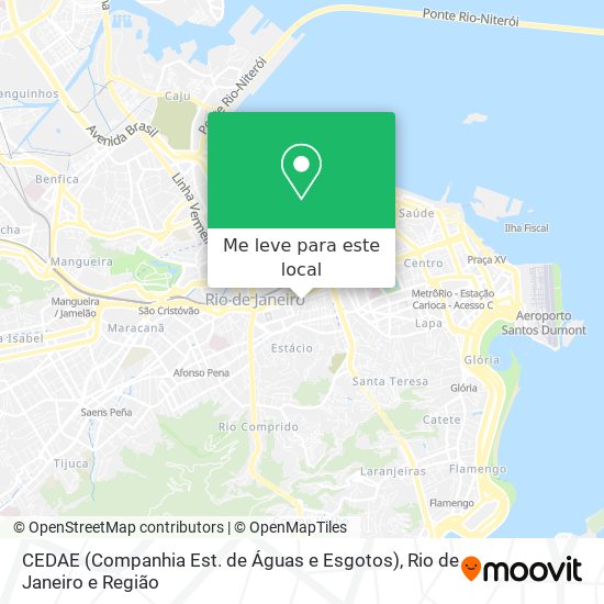 CEDAE (Companhia Est. de Águas e Esgotos) mapa