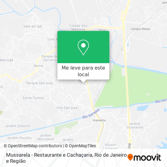 Mussarela - Restaurante e Cachaçaria mapa