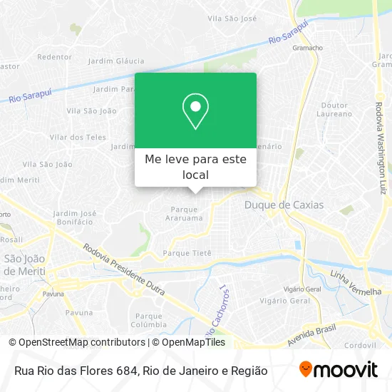 Rua Rio das Flores 684 mapa