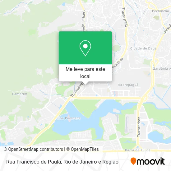 Rua Francisco de Paula mapa