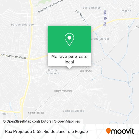 Rua Projetada C 58 mapa