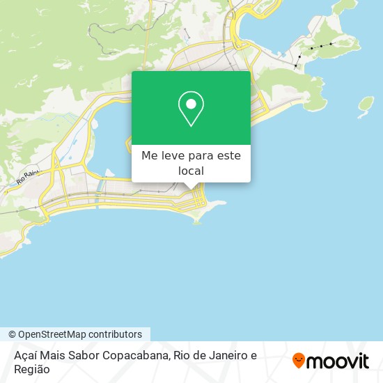 Açaí Mais Sabor Copacabana mapa