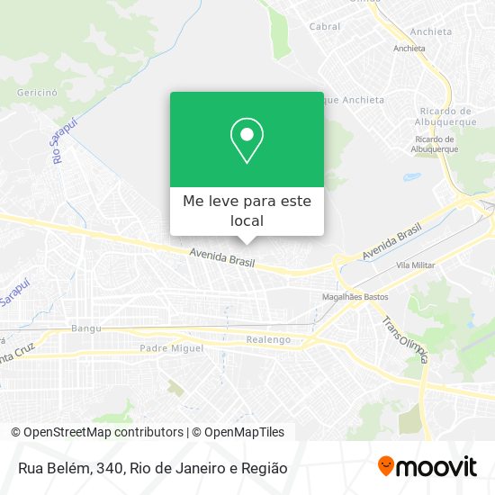 Rua Belém, 340 mapa
